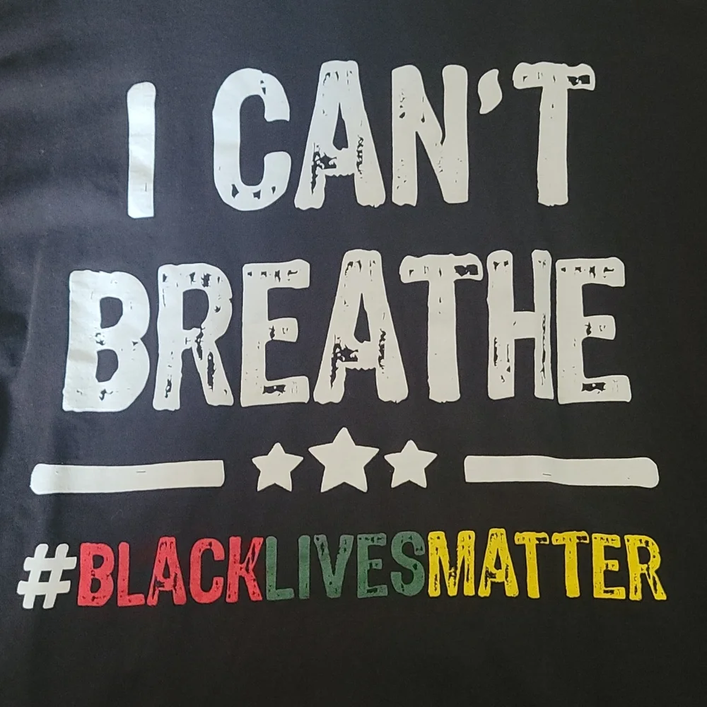 I Can't Breathe Black Lives Matter Tshirt BLM - Picture 2 of 2